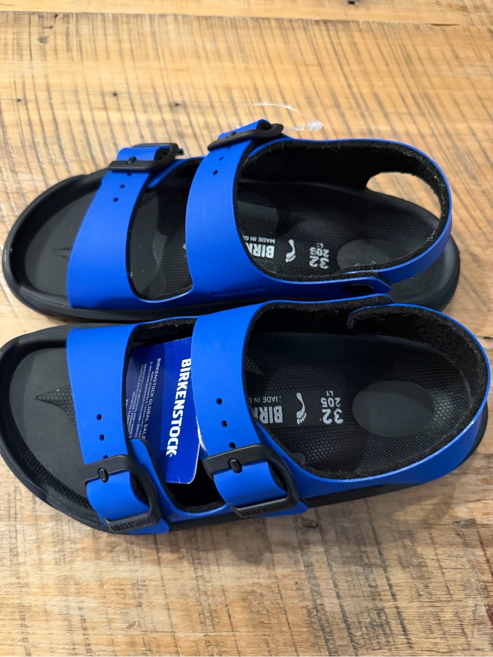 Birkenstock Kids Royal Blue Two-Strap Sandals